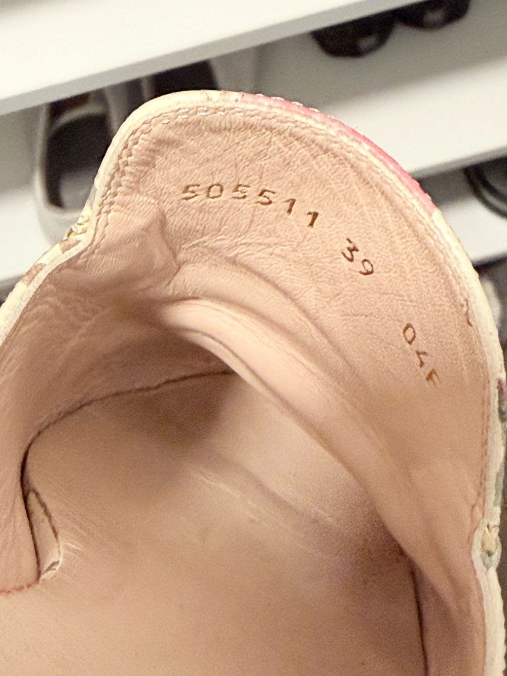 Gucci Floral Ivory Leather Princetown Mules with Pink Accents size 39 - Picture 5 of 5